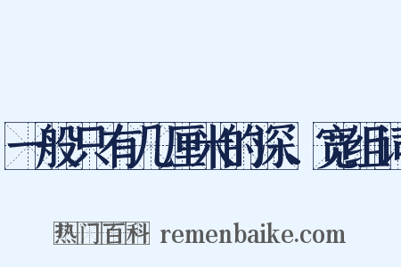 一般只有几厘米的深、宽组词是什么意思的图片